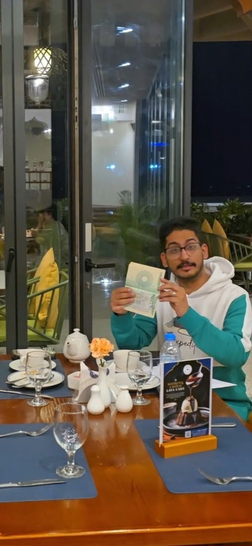 Client showing approved visa